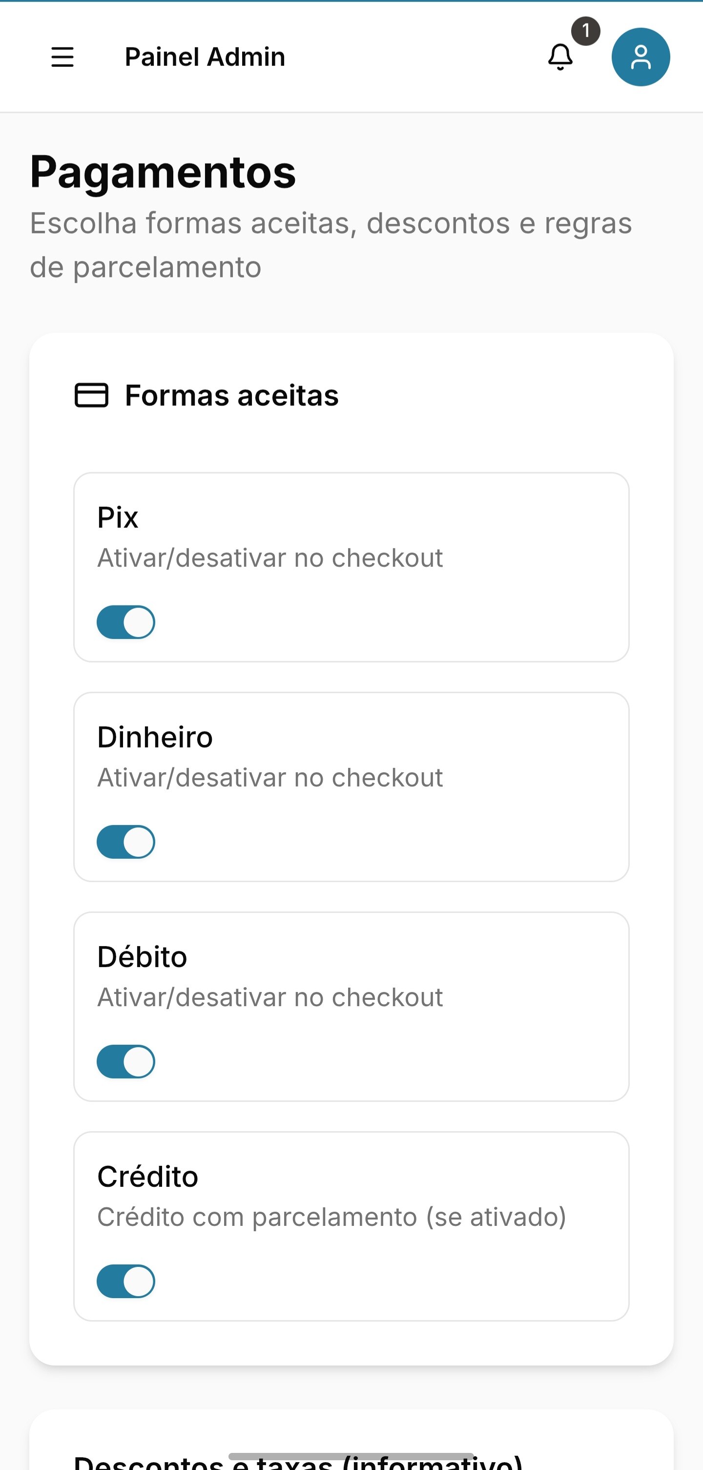 Pagamentos